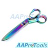 AAProTools Forged Scissors, 8 Inch Stainless Steel Multi Rainbow Color