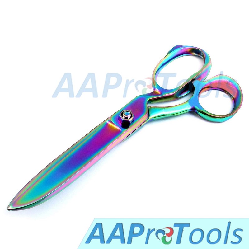 AAProTools Forged Scissors, 8 Inch Stainless Steel Multi Rainbow Color