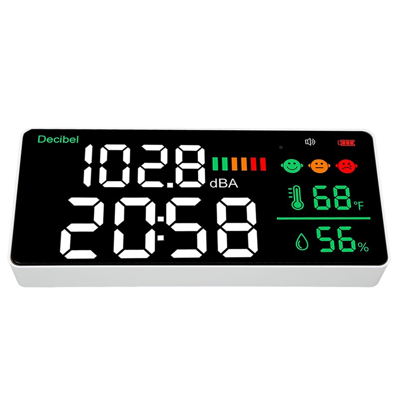 Decibel Meter 30 To 130db Wall Mounted Sound Level Reader