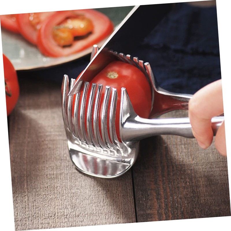 KICHOUSE Fruit Slicer Lemon Cutter Corers Slicer Handheld Clamp Easy-to-use