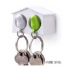 QUALY Key Storage Mini Duo Sparrow Key Ring White Green