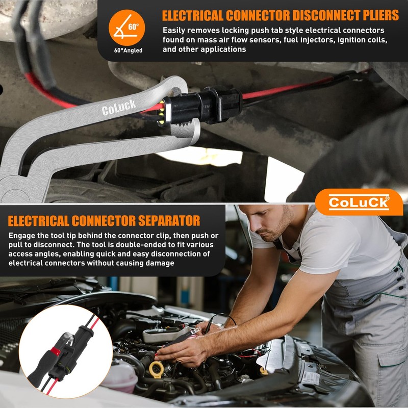 3Pcs Electrical Disconnect Pliers 37960,37980 Electrical Connector Disconnect Pliers, 60