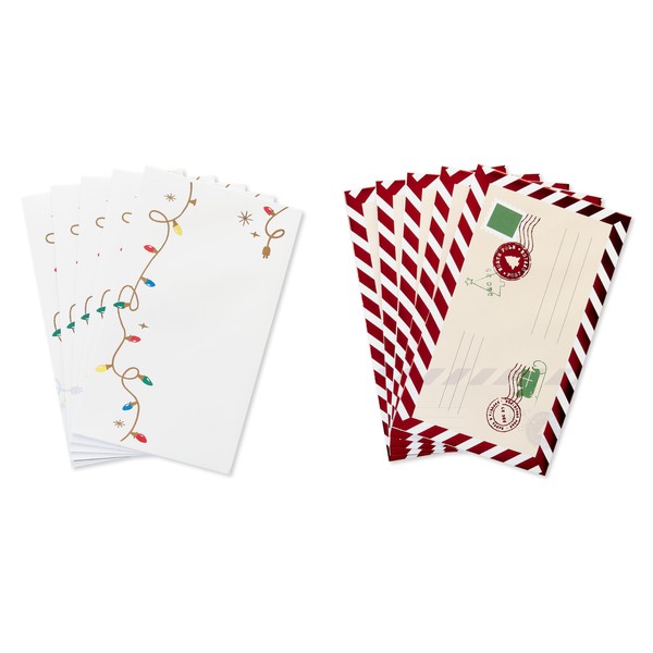 American Greetings Christmas Envelopes for Cards, Letters to Santa, Elf