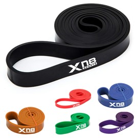 XN8 Resistance Bands Pull Up Assist Loop Bands for Powerlifting and Yoga Exercise, Fitness, Training Stretching for Men and Women (Black)