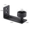 HOME MASTER HARDWARE Barn Door Floor Guide Black, 8 in
