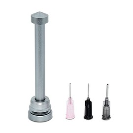 BGA Soldering Paste Flux Amplifier Aluminum Alloy Manual Syringe Propulsion Tool UV Soldering Mask Ink Welding Oil Pusher 90mm