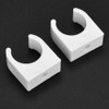 PIPE CLAMP WATER GAS PVC U-SHAPED FIXED CLIPS 20PCS SCREWS