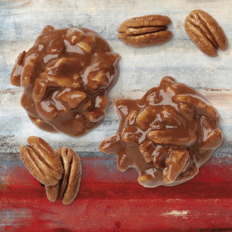Lammes Candies Texas Chewie Pecan Praline 2 Ounce Gift Box