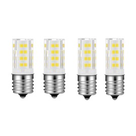 HUIMEIJIA E17 LED Bulb for Microwave led Bulbs Over Stove 40w Halogen Bulb Equivalent Microwave Oven Light Bulb Replacement Part#8206232a (4 PCS, Warm White)