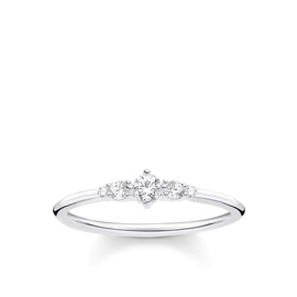 THOMAS SABO TR2324-051-14 Women's Vintage Ring 925 Sterling Silver, 925 Sterling Silver, Cubic Zirconia,