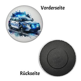 Police Car in Use Magnet Round Police Vehicle with Blue Light Strip Car as Emergency Vehicle Robust Car for Police Operations