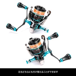 DRESS Custom Handle W Vertex EVO for Spinning, For DAIWA, 3.5 inches (90 mm), Crimson Red, Daiwa Fishing Reel, Custom, Lightweight, Durable, Left and Right Side