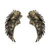 1 Pair Angel Wings Metal Mural Wall Sculpture Decor for