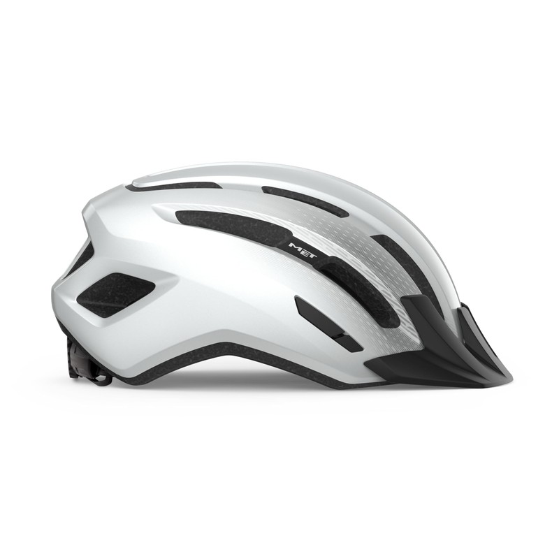 MET - Downtown Leisure Cycling Helmet In White Size Medium/Large