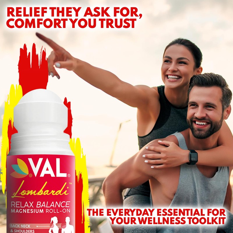 VAL Lombardi Magnesium Roll-On 3oz | Zechstein Magnesium + Arnica