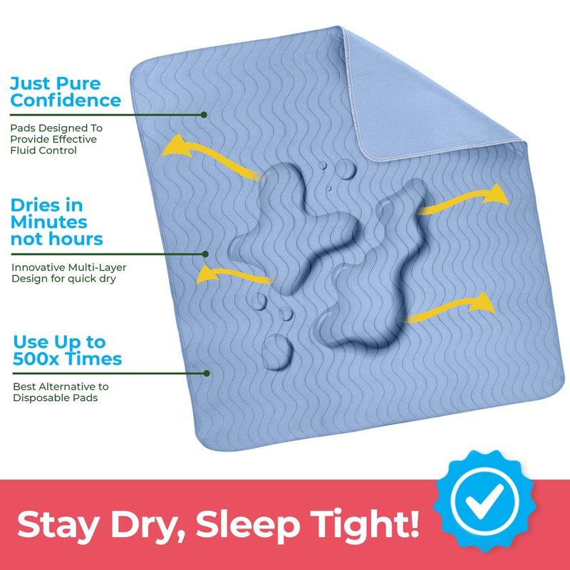 Utopia Bedding Washable Underpads 34" x 52" (Pack of 2),