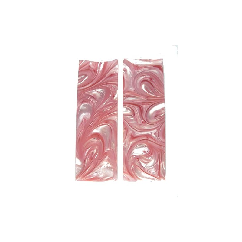 Pink & Clear Pearl Knife Scale Sets