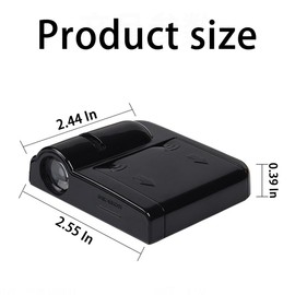LKAHG 2Pcs Universal Car Door Lights Logo Projector, Auto Door Projection Wireless LED Welcome Courtesy Light, Welcome Ghost Shadow Lamp Vehicle Accessories Fit for Most Cars (Style E)