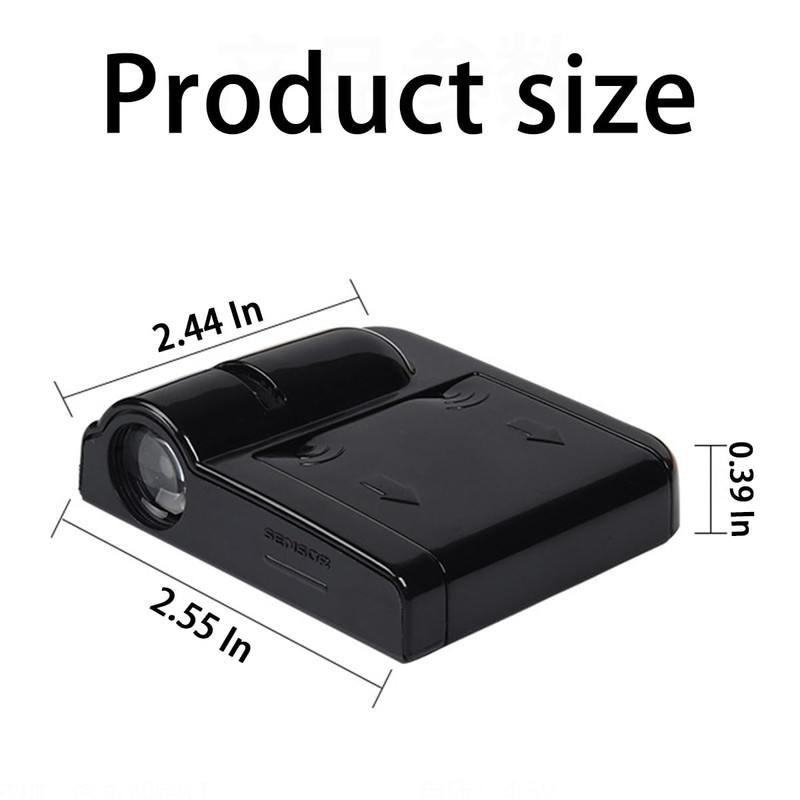 LKAHG 2Pcs Universal Car Door Lights Logo Projector, Auto Door
