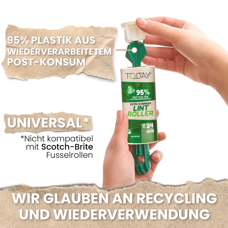 Extra Sticky - Today - Lint Roller 16 Rolls with