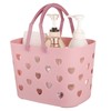 Anyoifax Portable Shower Caddy Tote Plastic Storage Basket with Handle