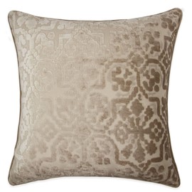 Homey COZY Modern Velvet Throw Pillow Cover,Tan Yellow Luxury Soft Fuzzy Cozy Warm Slik Decorative Square Couch Cushion Pillow Case 20 x 20 Inch, Cover Only