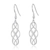 Philip Jones Sterling Silver Celtic Drop Earrings