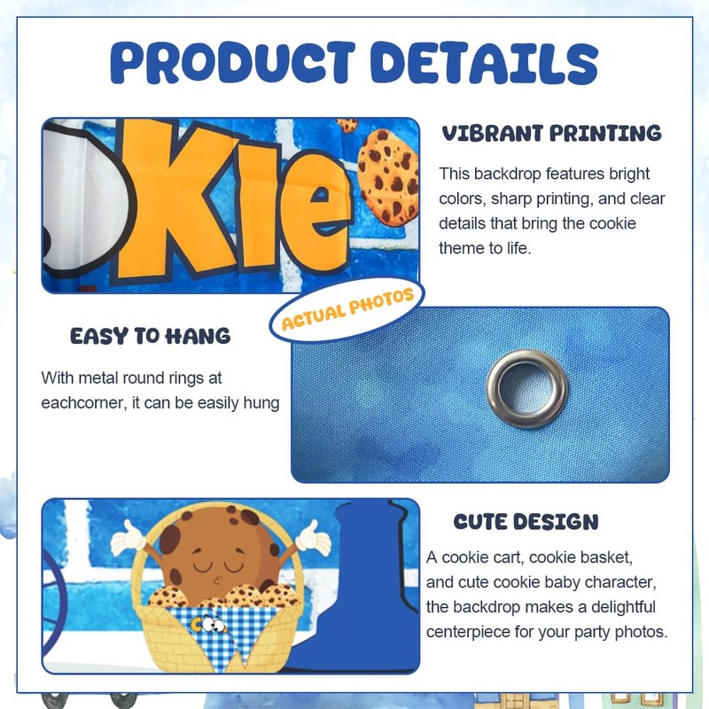 A Sweet Little Cookie is On The Way Backdrop, Cookie