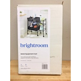 Brightroom Metal Equipment Cart Storage 34x36  Rolling Utility Locking Wheels