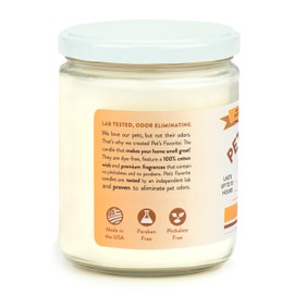 Pet's Favorite - Tested & Proven - Odor Eliminating Candle, Pet-Friendly Scented Candle, in 7 Great Fragrances – 70-Hour Burn Time, Cotton Wick (Pumpkin Spice, Pack of 2)