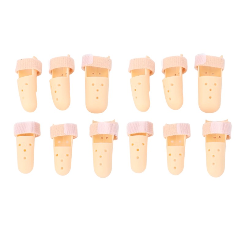 12pcs Finger Splint Brace Mallet Finger Stabilizer Adjustable Finger Immobilizer