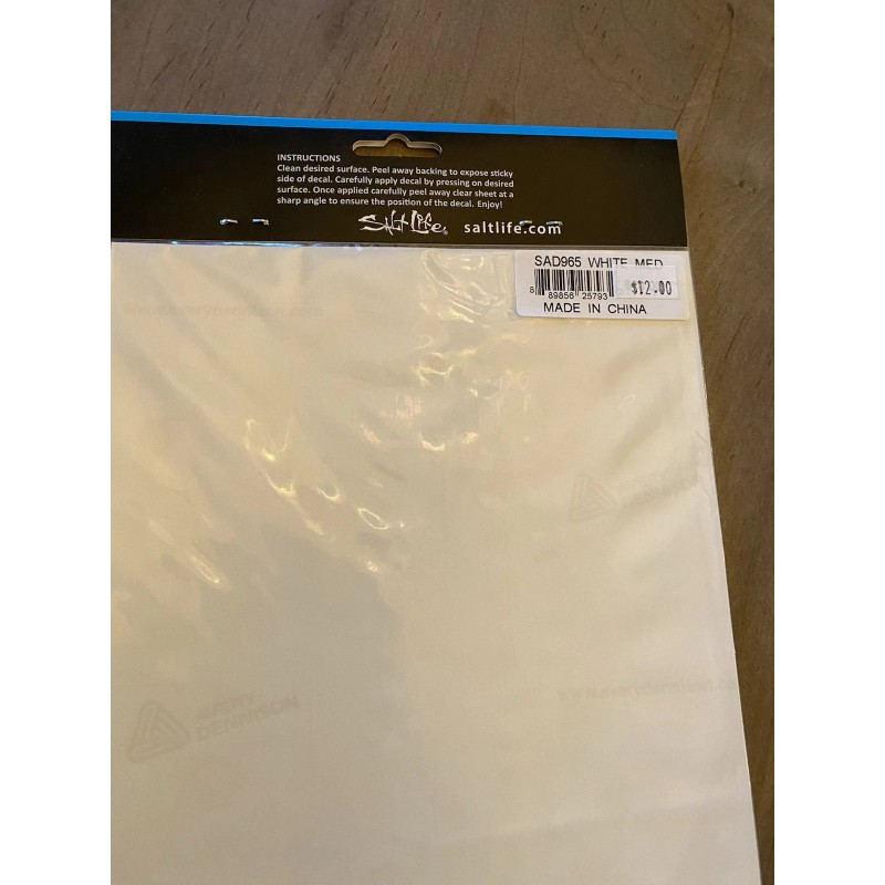 Salt Life 12” White Waterman Salt Life Decal