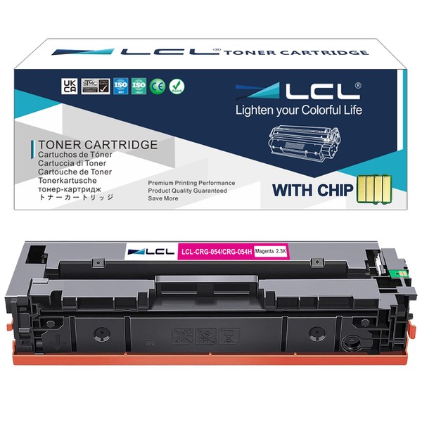 LCL Compatible Toner 054 054H CRG-054 CRG-054H 3026C002 (1 Magenta)