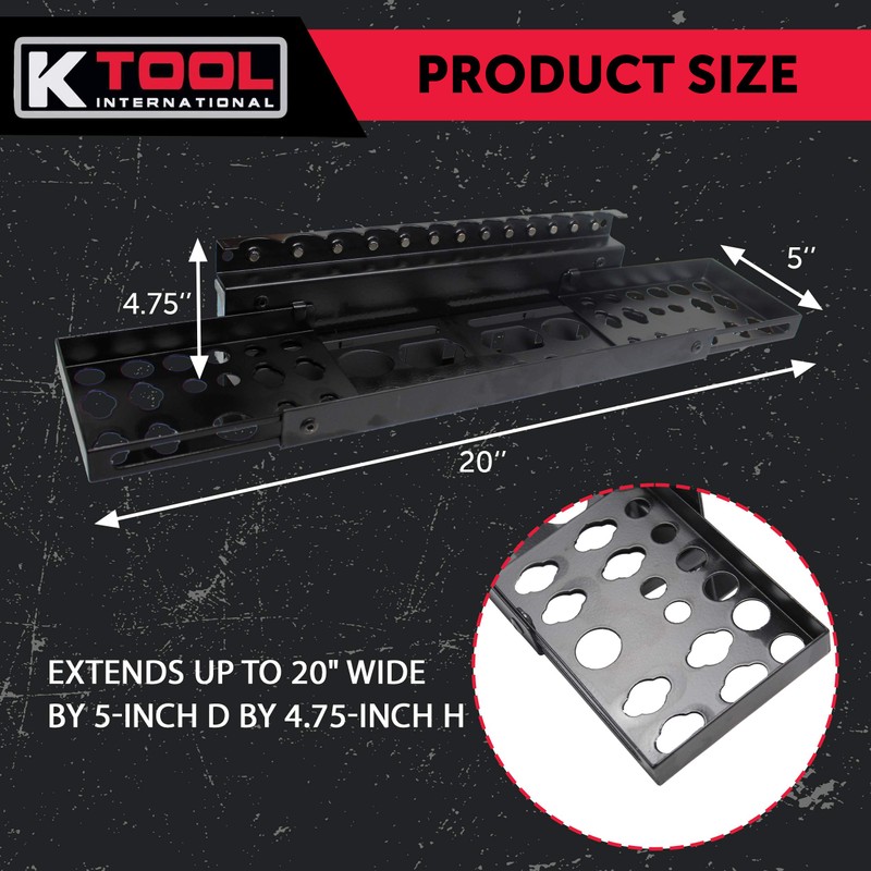 K Tool International 72465 MagClip Multi-Function Adjustable Tool Holder for