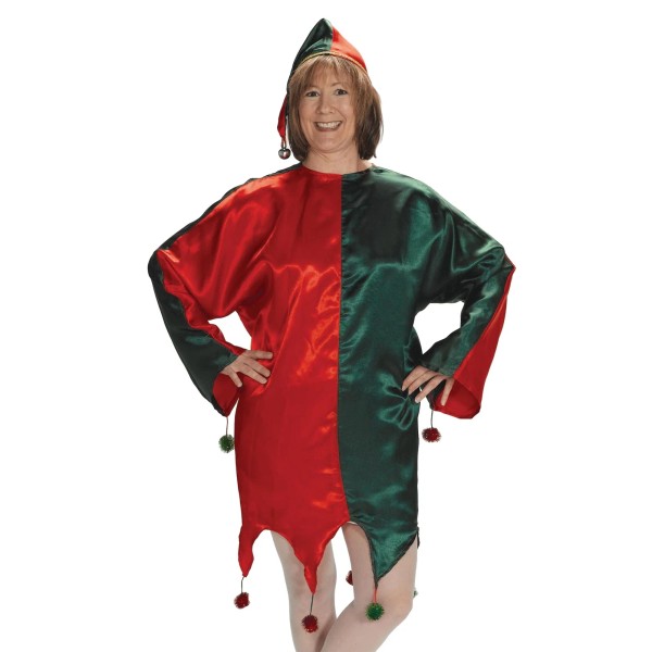 Halco Satin Jingle Elf - Adult Costume - Halco