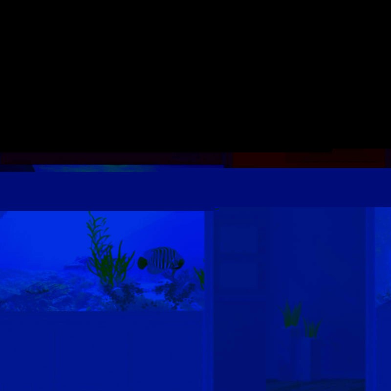 GLOGLOW Aquarium Poster, 3D Effect Underwater Background Sticker Thicken PVC