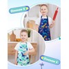 Kids Aprons - 2 Pack Dinosaur Kids Art Aprons for