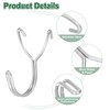 sourcing map 10Pcs Pegboard Hooks, Stainless Steel 1.3 Inch Spacing