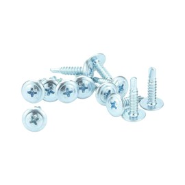 4.2 x 19mm Wafer Head Self Drilling Screws - BZP Steel (Pack of 50)