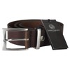 LINDENMANN Men's Leather Belt, Full Cowhide Leather, XXL, Buffalo Leather,