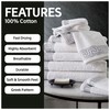 2 Pack Bath Sheets Towels Extra Large Set, Greek Pattern