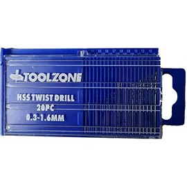 Toolzone 20Pc Microbox Precision Drills