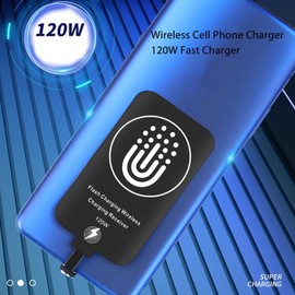 USB C Wireless Charging Receiver, 10W Thin Wireless Charging Receiver, 120W Magnetic Fast Charging, Wireless Charging Module for A51 A20E J2 J3 J7