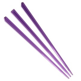 BambooMN Brand - Triangular Prism Plastic Pick 4.5" (11.4cm) - 1,000 pcs - Purple
