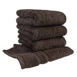 Sensui Ko Premium Ultra Long Cotton, Made in Japan, Hand Towel, Set of 4, Instant Absorption, Antibacterial, Deodorization, Quick Drying, Smooth, Premium Cotton, Fluffy, Sweet Twist, Osaka Senshu