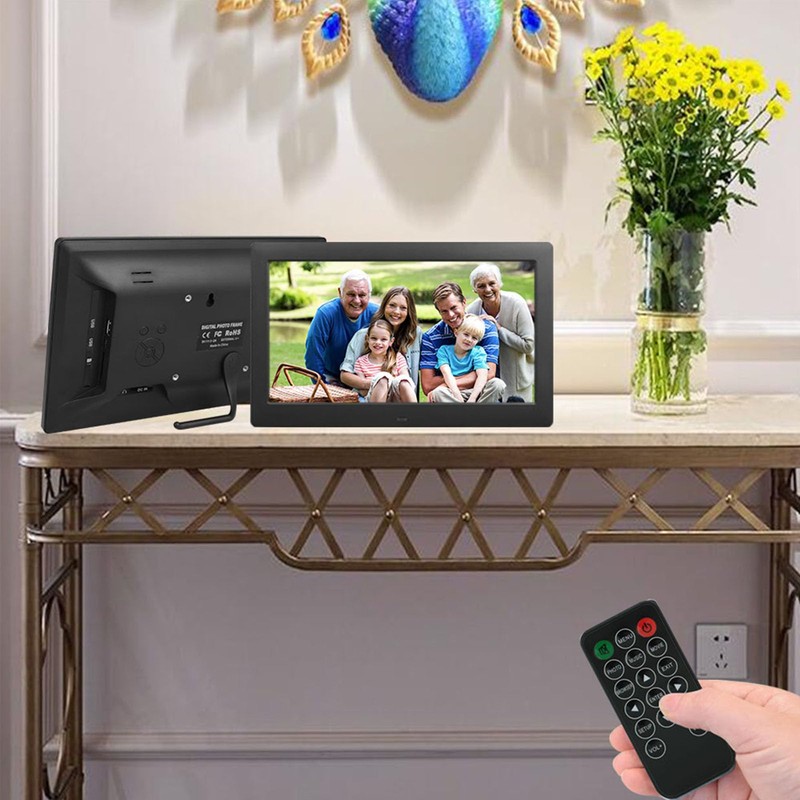 10 Inch Digital Photo Frame, Photo Video Player with Remote