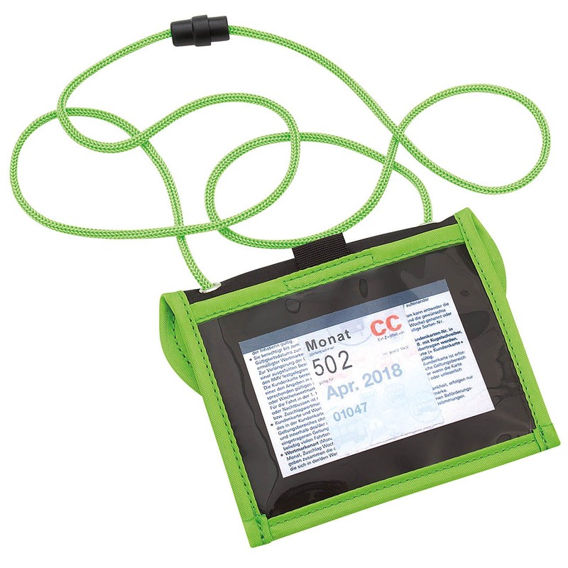 Wedo 2413001 Football Neck Pouch, Made of Polyester, Safety Cord,