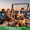 Campfire Swing Grill Stand Adjustable Campfire Cooking Equipment Camping Accessories