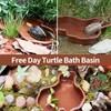 CVASNF Pack of 3 Reptile Bath Tubs, Turtles, Water Bowl,