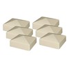 6-Pack Tan/Almond PVC Vinyl 4 inch x 4 inch External